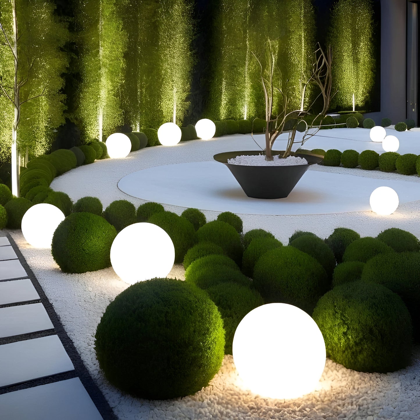 Solora™ | Ronde Tuinlamp met Kleurverlichting