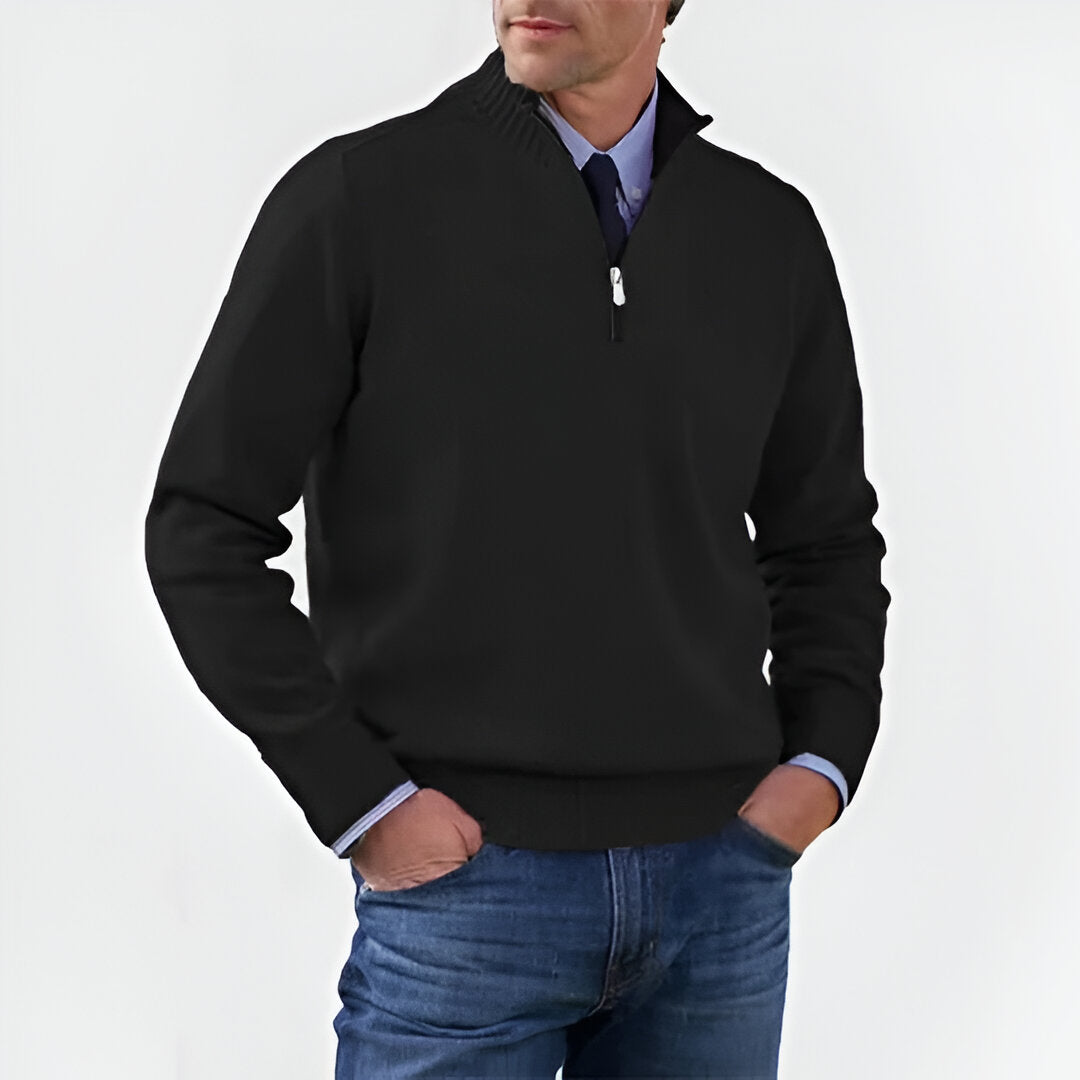 Niels™ | Slim fit trui met rits